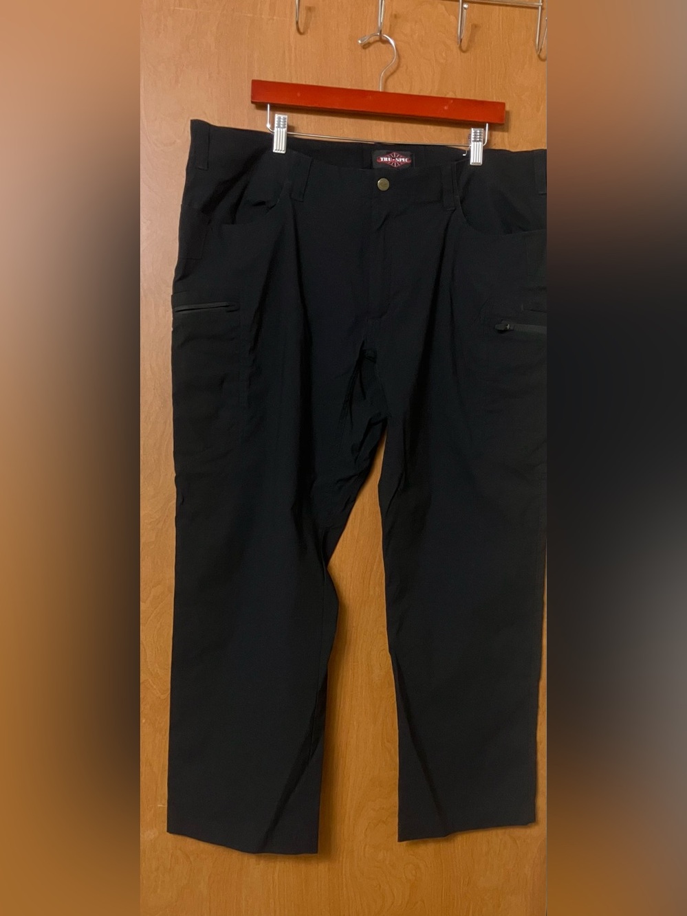 Tru Spec Men's Black Nylon/Spandex Embroidered Utility Tactical Pants Size 42x30